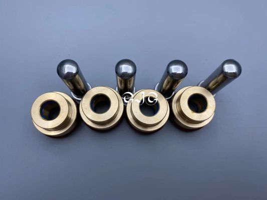 Srebrny hydrauliczny popychacz zaworu pilotowego Materiał miedziany NBR do koparki