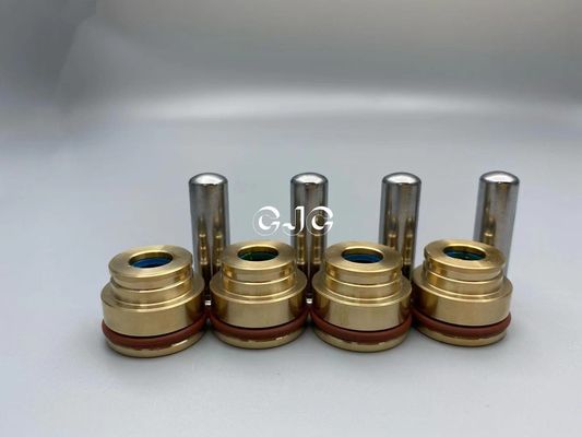 Srebrny hydrauliczny popychacz zaworu pilotowego Materiał miedziany NBR do koparki